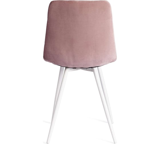 Стул Tetchair chilly (mod. 7095-1)/1 шт. в упаковке ткань/металл, 45x53x88 см, высота до сиденья 50 см, лавандовый barkhat 17/белый 19690