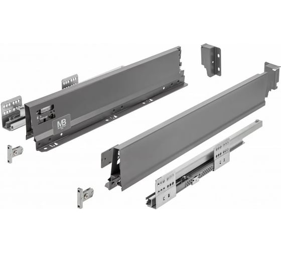 Выдвижной ящик GTV modern box pro l-450 низкий h84, антрацит PB-MBPRO-KPL450A