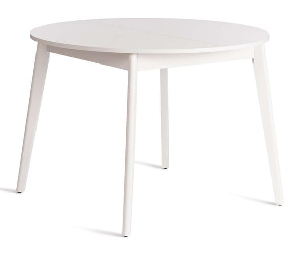 Обеденный стол Tetchair svelto дсп, 105x105 (140) х 74.5 см, белый/белый 20325