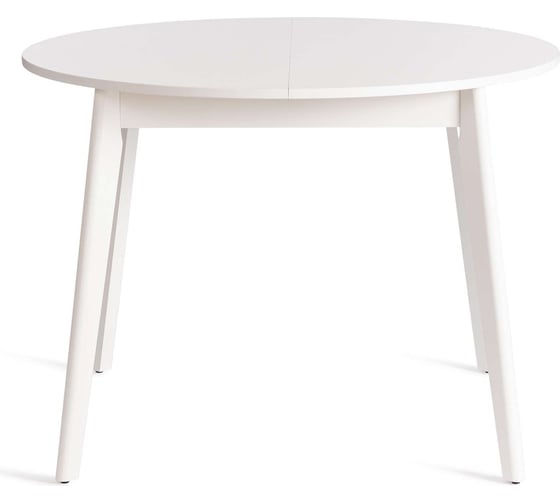 Обеденный стол Tetchair svelto дсп, 105x105 (140) х 74.5 см, белый/белый 20325