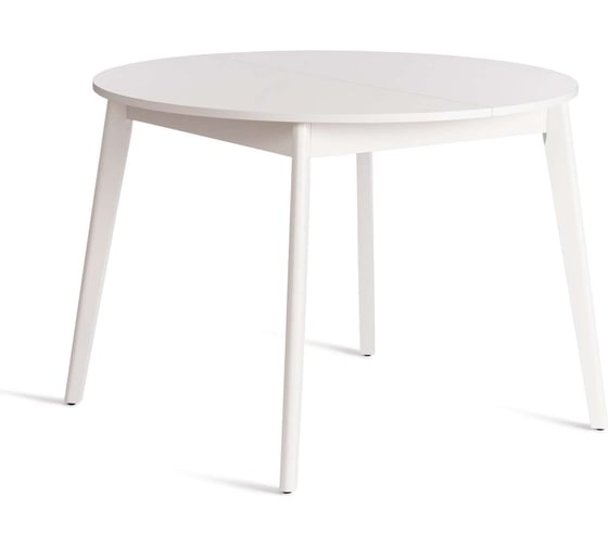 Обеденный стол Tetchair svelto дсп, 105x105 (140) х 74.5 см, белый/белый 20325