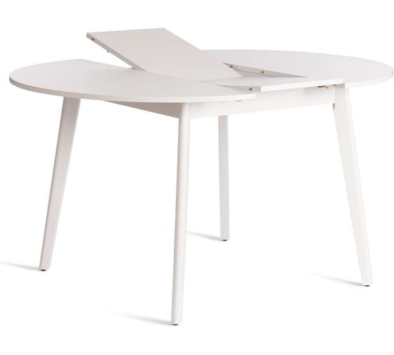 Обеденный стол Tetchair svelto дсп, 105x105 (140) х 74.5 см, белый/белый 20325