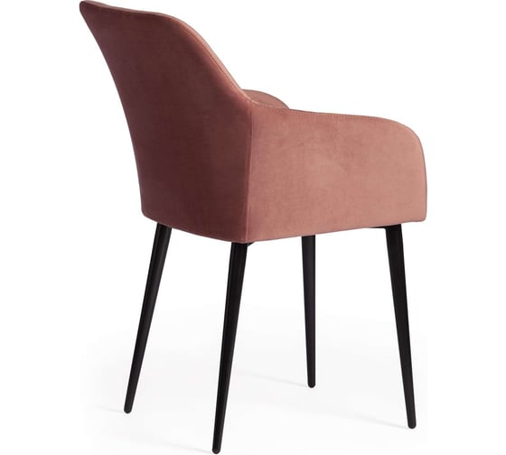 Кресло Tetchair bremo (mod. 708) / 1 шт. в упаковке ткань/металл, 58x55x83 см, высота до сиденья 48 см, коралловый barkhat 15 /черный 19043
