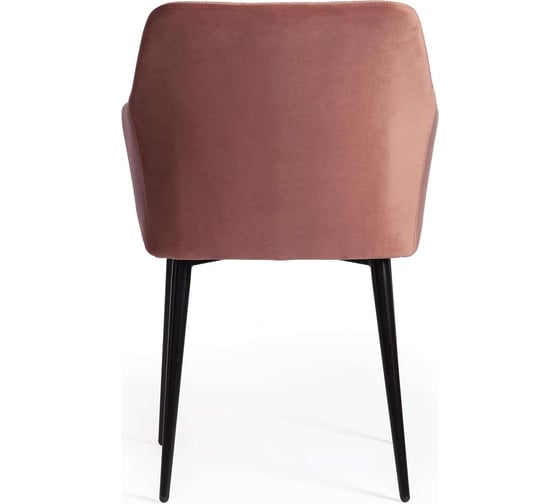 Кресло Tetchair bremo (mod. 708) / 1 шт. в упаковке ткань/металл, 58x55x83 см, высота до сиденья 48 см, коралловый barkhat 15 /черный 19043