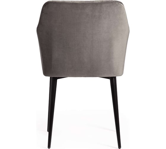 Кресло Tetchair bremo (mod. 708) / 1 шт. в упаковке ткань/металл, 58x55x83 см, высота до сиденья 48 см, серый barkhat 26/черный 19045