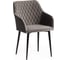 Кресло Tetchair bremo (mod. 708) / 1 шт. в упаковке ткань/металл, 58x55x83 см, высота до сиденья 48 см, серый barkhat 26/черный 19045 1