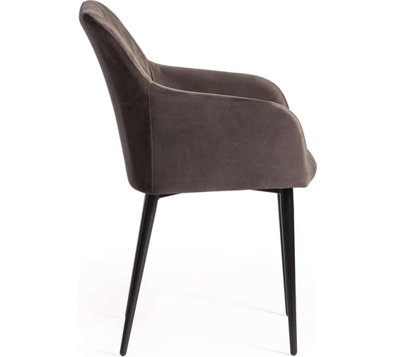 Кресло Tetchair bremo (mod. 708) / 1 шт. в упаковке ткань/металл, 58x55x83 см, высота до сиденья 48 см, темно-серый barkhat 14/черный 19046