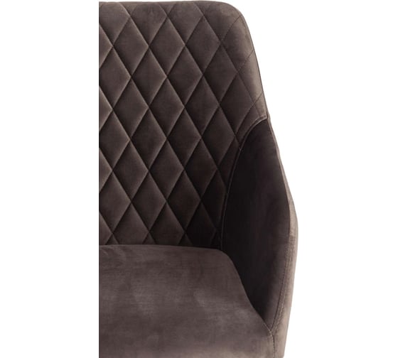 Кресло Tetchair bremo (mod. 708) / 1 шт. в упаковке ткань/металл, 58x55x83 см, высота до сиденья 48 см, темно-серый barkhat 14/черный 19046