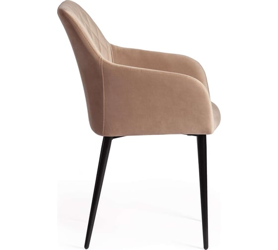 Кресло Tetchair bremo (mod. 708) / 1 шт. в упаковке ткань/металл, 58x55x83 см, высота до сиденья 48 см, бежевый barkhat 5/черный 19042
