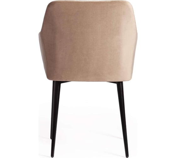 Кресло Tetchair bremo (mod. 708) / 1 шт. в упаковке ткань/металл, 58x55x83 см, высота до сиденья 48 см, бежевый barkhat 5/черный 19042