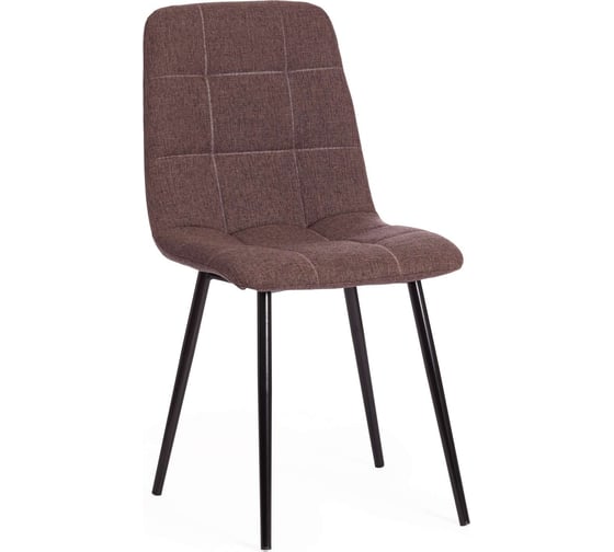 Стул Tetchair chilly max / 1 шт. в упаковке ткань/металл, 45x54x90 см, темно-коричневый 01/черный 18290 1