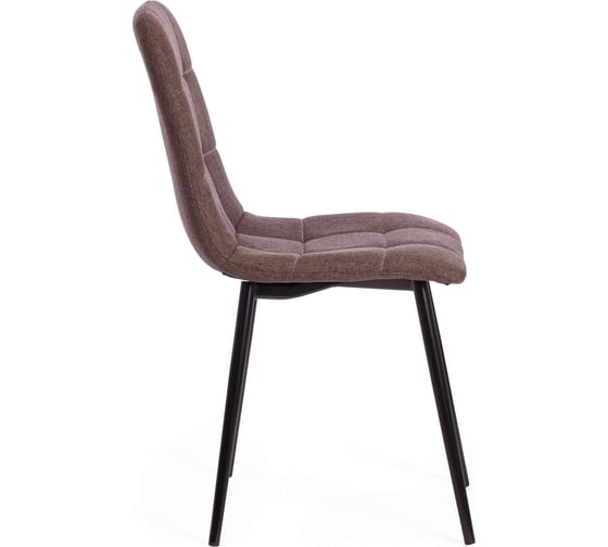 Стул Tetchair chilly max / 1 шт. в упаковке ткань/металл, 45x54x90 см, темно-коричневый 01/черный 18290