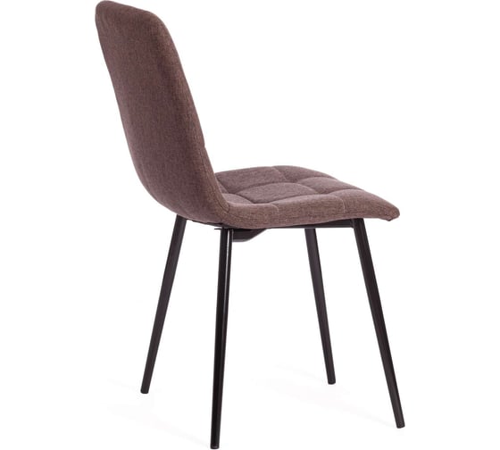Стул Tetchair chilly max / 1 шт. в упаковке ткань/металл, 45x54x90 см, темно-коричневый 01/черный 18290