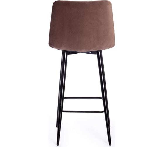 Полубарный стул Tetchair chilly (mod. 7095пб ) / 1 шт. в упаковке ткань/металл, 55x44x94 см, высота до сиденья 66 см, коричневый barkhat 12/черный 19656