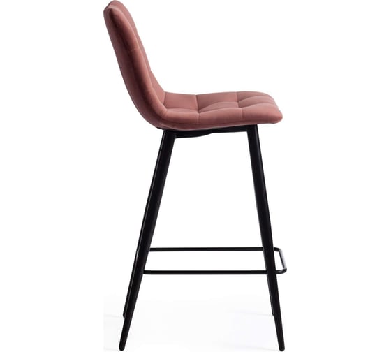 Полубарный стул Tetchair chilly (mod. 7095пб ) / 1 шт. в упаковке ткань/металл, 55x44x94 см, высота до сиденья 66 см, коралловый barkhat 15 /черный 19654