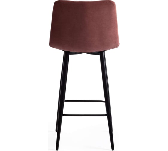 Полубарный стул Tetchair chilly (mod. 7095пб ) / 1 шт. в упаковке ткань/металл, 55x44x94 см, высота до сиденья 66 см, коралловый barkhat 15 /черный 19654