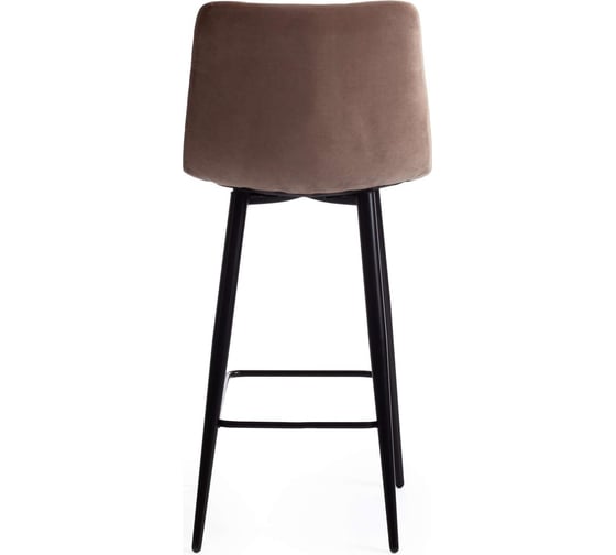 Полубарный стул Tetchair chilly (mod. 7095пб ) / 1 шт. в упаковке ткань/металл, 55x44x94 см, высота до сиденья 66 см, бежевый barkhat 5/черный 19653