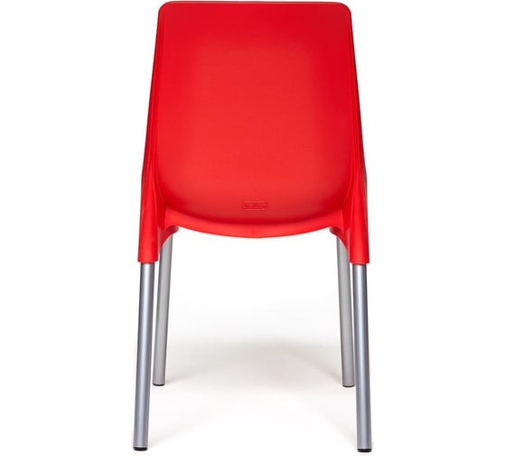 Стул Tetchair genius (mod 75) / 1 шт. в упаковке металл/пластик, 46x56x84cм, красный/ножки хром 19669