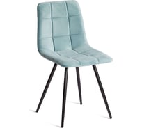 Стул Tetchair chilly (mod. 7095-1) / 1 шт. в упаковке ткань/металл, 45x53x88 см, высота до сиденья 50 см, мятный barkhat 88/черный 19894