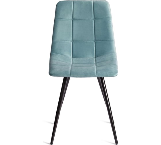 Стул Tetchair chilly (mod. 7095-1) / 1 шт. в упаковке ткань/металл, 45x53x88 см, высота до сиденья 50 см, мятный barkhat 88/черный 19894