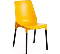 Стул Tetchair genius (mod 75) / 1 шт. в упаковке металл/пластик, 46x56x84 cм, желтый/черные ножки 19667