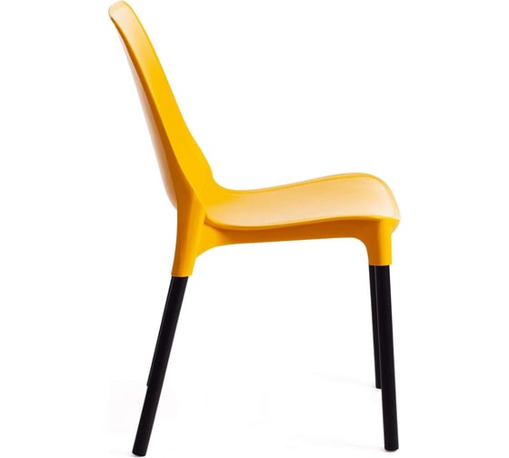 Стул Tetchair genius (mod 75) / 1 шт. в упаковке металл/пластик, 46x56x84 cм, желтый/черные ножки 19667