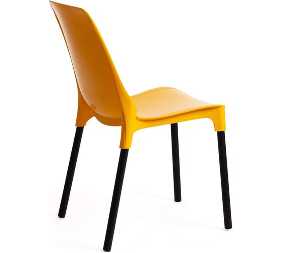 Стул Tetchair genius (mod 75) / 1 шт. в упаковке металл/пластик, 46x56x84 cм, желтый/черные ножки 19667