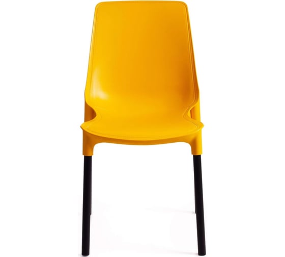 Стул Tetchair genius (mod 75) / 1 шт. в упаковке металл/пластик, 46x56x84 cм, желтый/черные ножки 19667