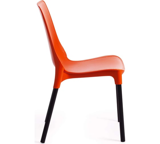 Стул Tetchair genius (mod 75) / 1 шт. в упаковке металл/пластик, 46x56x84 cм, оранжевый/черные ножки 19670