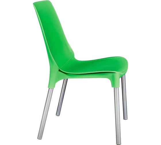 Стул Tetchair genius (mod 75) / 1 шт. в упаковке металл/пластик, 46x56x84 cм, зеленый/ножки хром 19668