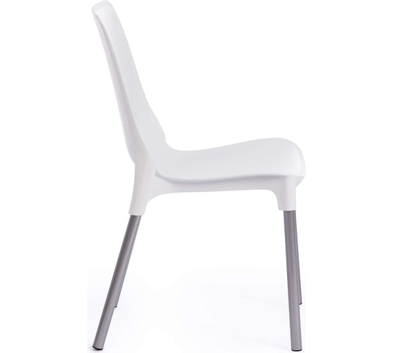 Стул Tetchair genius (mod 75) / 1 шт. в упаковке металл/пластик, 46x56x84 cм, белый/ножки хром 19663