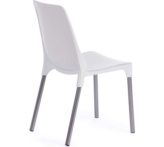 Стул Tetchair genius (mod 75) / 1 шт. в упаковке металл/пластик, 46x56x84 cм, белый/ножки хром 19663