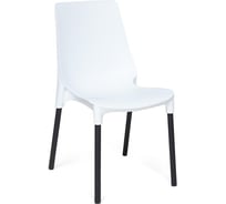 Стул Tetchair genius (mod 75) / 1 шт. в упаковке металл/пластик, 46x56x84 cм, белый/черные ножки 19664