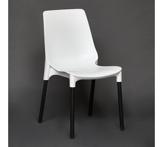 Стул Tetchair genius (mod 75) / 1 шт. в упаковке металл/пластик, 46x56x84 cм, белый/черные ножки 19664