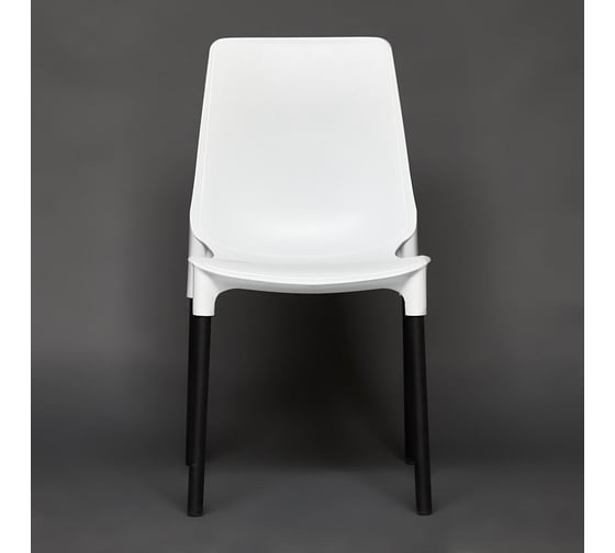 Стул Tetchair genius (mod 75) / 1 шт. в упаковке металл/пластик, 46x56x84 cм, белый/черные ножки 19664