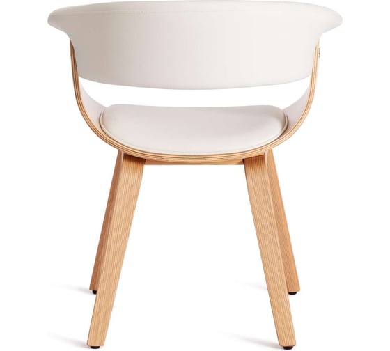 Стул Tetchair vimta (mod.8021) дерево / экокожа, 69x56x77 см, натуральный/белый 13659