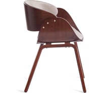 Стул Tetchair lando (mod.8036) дерево / ткань, 59x53x75 см, орех/серый 13658