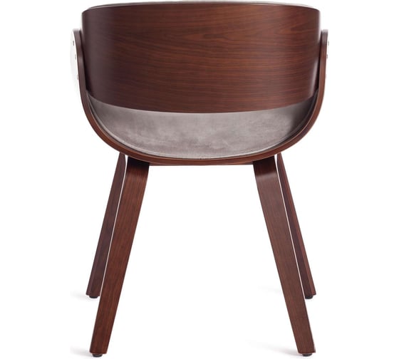 Стул Tetchair lando (mod.8036) дерево / ткань, 59x53x75 см, орех/серый 13658