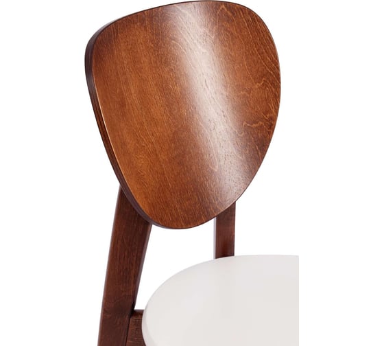 Стул Tetchair 2 шт diamante жесткое сидение бук, 42x42x85 см, коричневый / белый 19897