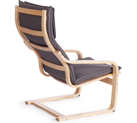 Кресло Tetchair biensdorf (mod. 08) дерево, серый хлопок, 67x86x95см, grey (cерый) а 13/ натуральный 19533