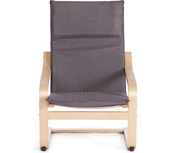 Кресло Tetchair biensdorf (mod. 08) дерево, серый хлопок, 67x86x95см, grey (cерый) а 13/ натуральный 19533
