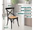 Стул Tetchair cross (mod.cb2001) дерево вяз, 49.5x53.5x87 см, черный 12472 14