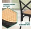 Стул Tetchair cross (mod.cb2001) дерево вяз, 49.5x53.5x87 см, черный 12472 11