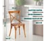 Стул Tetchair cross (mod.cb2001) дерево вяз, 49.5x53.5x87 см, груша (№3) 10980 7