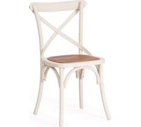 Стул Tetchair cross (mod.cb2001) дерево вяз, 49.5x53.5x87 см, белый (butter white) 10978