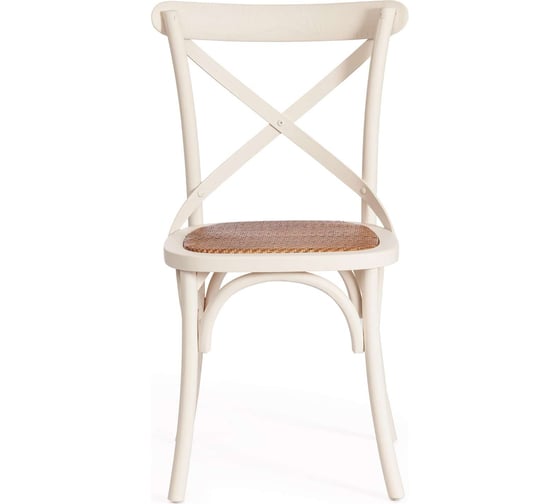 Стул Tetchair cross (mod.cb2001) дерево вяз, 49.5x53.5x87 см, белый (butter white) 10978