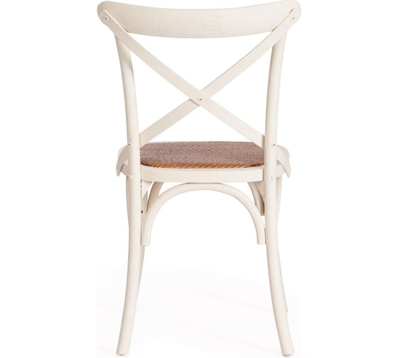 Стул Tetchair cross (mod.cb2001) дерево вяз, 49.5x53.5x87 см, белый (butter white) 10978