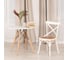 Стул Tetchair cross (mod.cb2001) дерево вяз, 49.5x53.5x87 см, белый (butter white) 10978 10