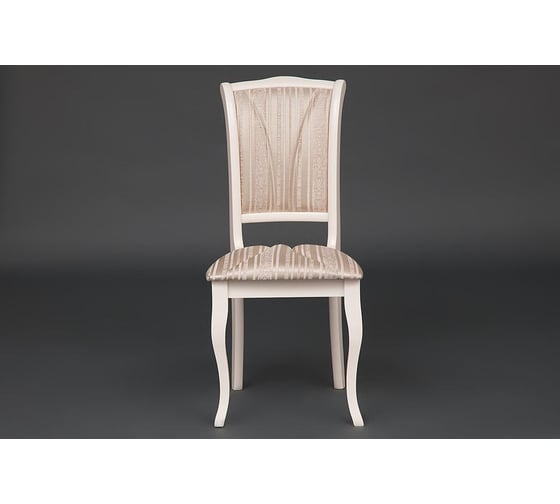 Стул Tetchair opera ( op-sc ) / 1 шт. в упаковке дерево гевея, 45x53x97 см, ivory white (слоновая кость 2-5), ткань бежевая, рисунок золотистый (180-9 19445