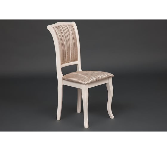 Стул Tetchair opera ( op-sc ) / 1 шт. в упаковке дерево гевея, 45x53x97 см, ivory white (слоновая кость 2-5), ткань бежевая, рисунок золотистый (180-9 19445